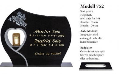 Modell 752 – Sort granitt