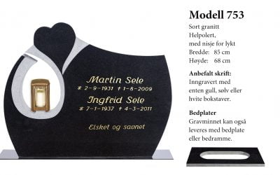 Modell 753 – Sort granitt